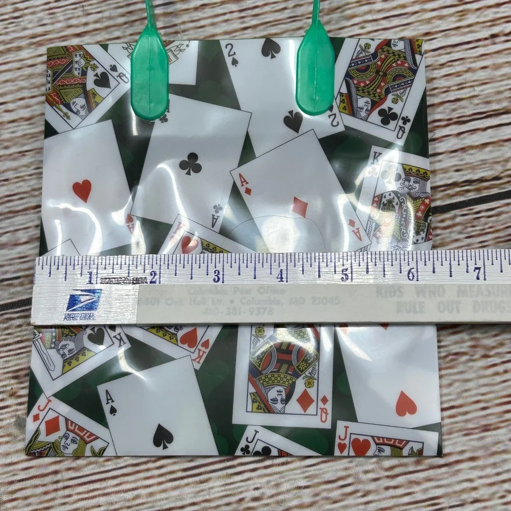 Paul & Lucy Casino Theme Plastic Gift Bags Dice Poker Chips Cards Pack of 21 NEW